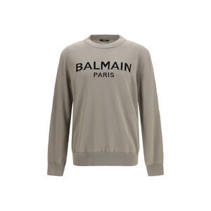 Balmain Men Crew-Neck Wool Sweater